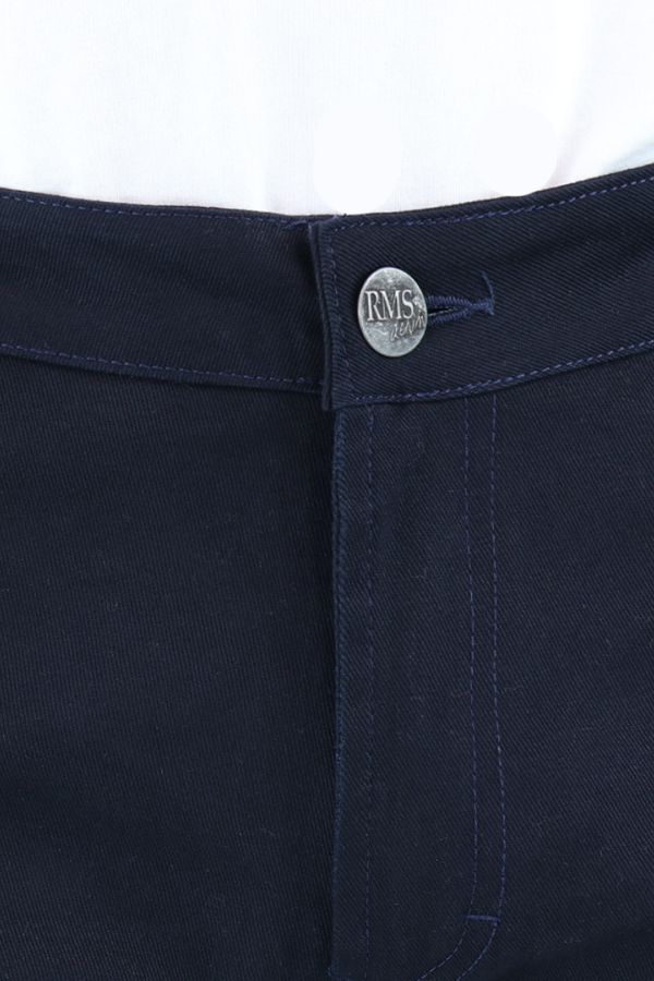 Pantalón Slim Fit Azul Marino De Gabardina Algodón Para Caballero